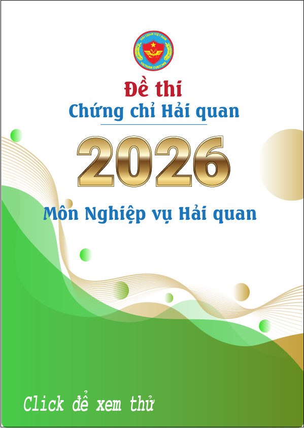 Đề thi môn nghiệp vụ hải quan