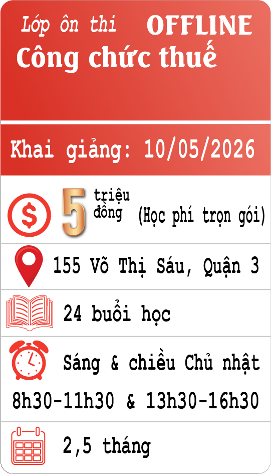 Chiêu sinh ôn thi công chức thuế offline