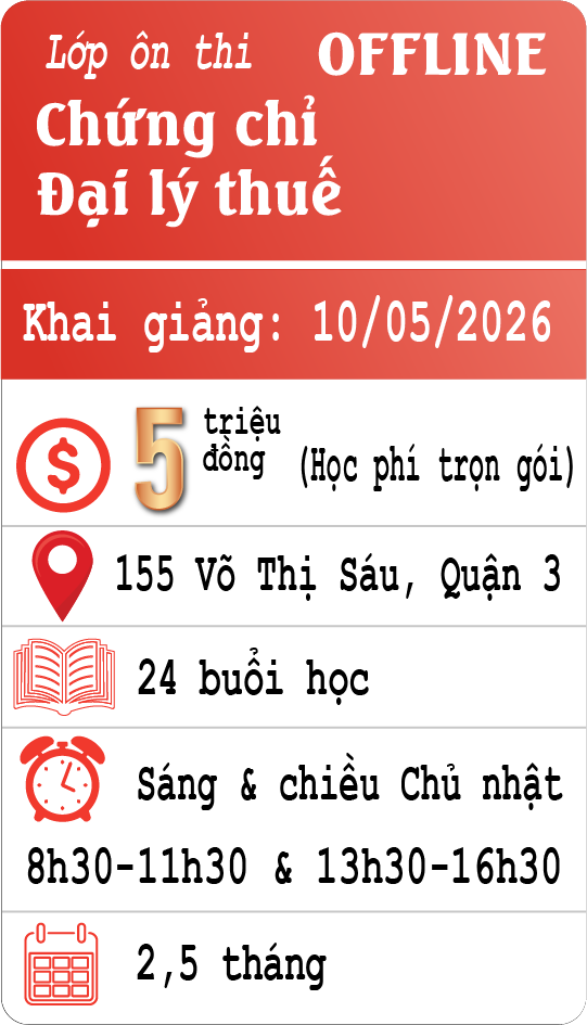 Lớp đại lý thuế offline