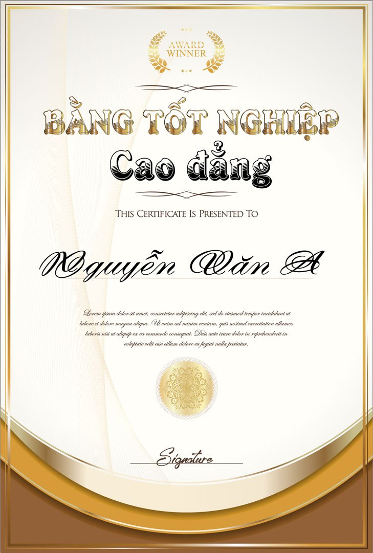 Bằng tốt nghiệp cao đẳng