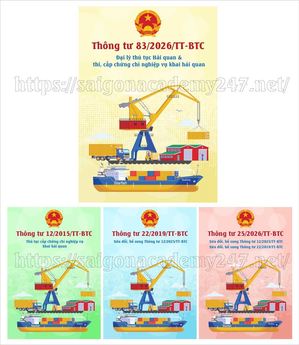 Thông tư 38 chứng chỉ khai báo hải quan